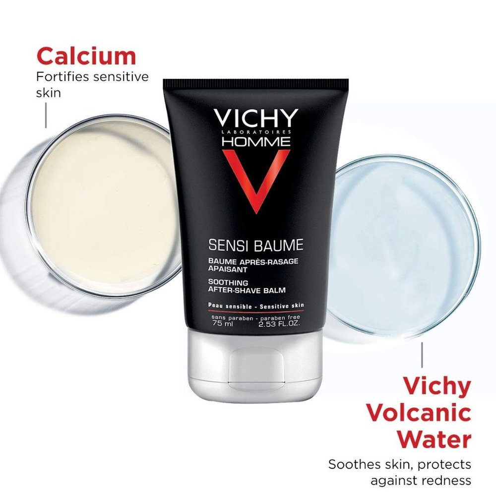 VICHY HOMME Soothing After Shave Balm for Men  🪒 NEW!